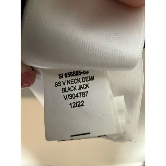 Old Navy V-Neck Dolman-Sleeve Blouse Boxy Oversized Cotton Gauzy Boho Comfort Su - Picture 3 of 4